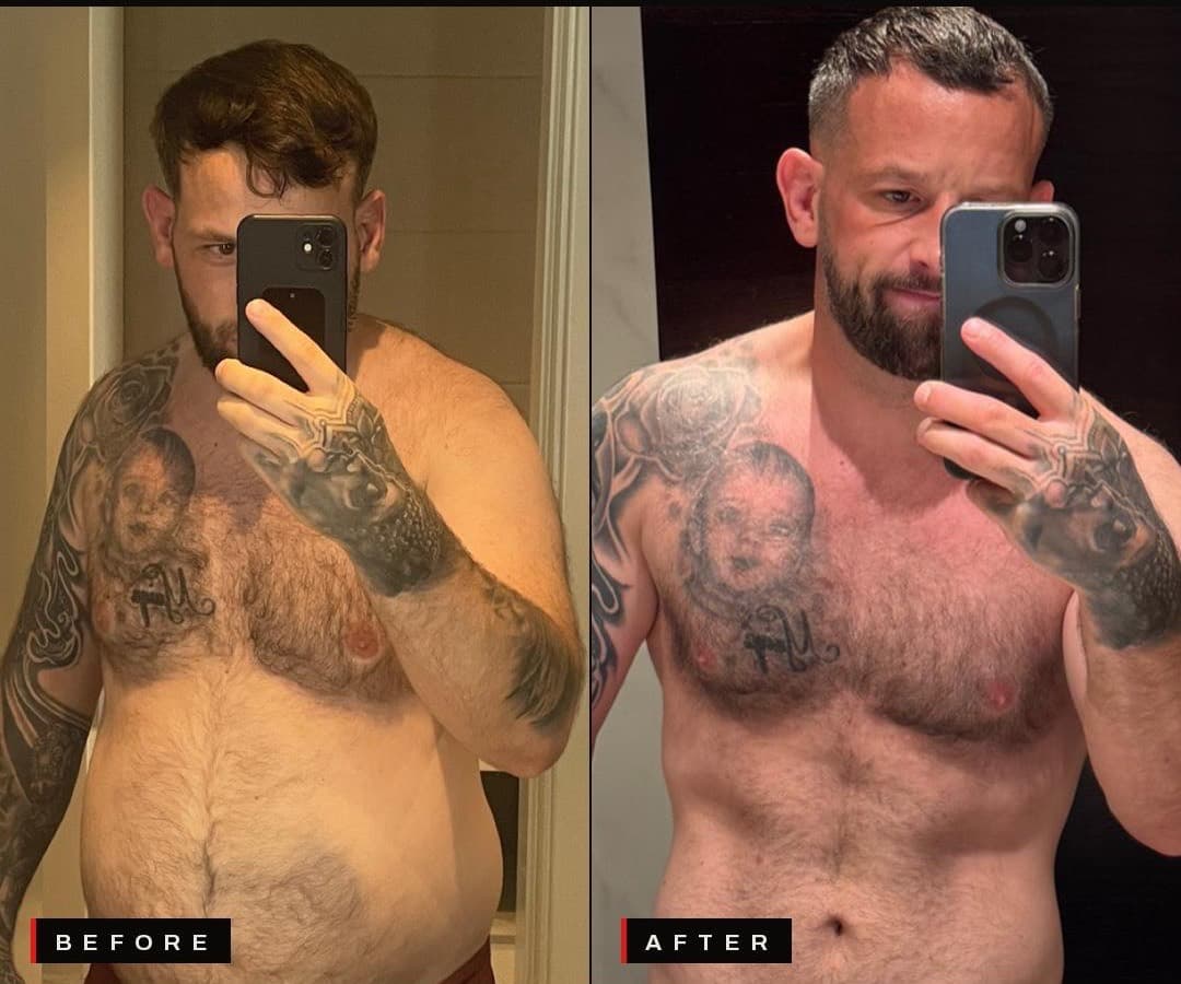 Ben K. before and after The Formula programme