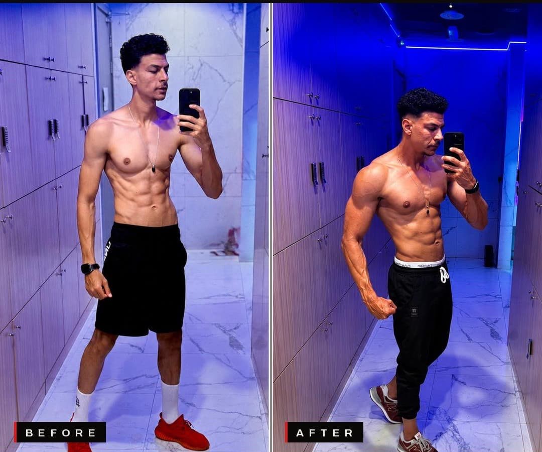 Mustafa R. before and after The Formula programme