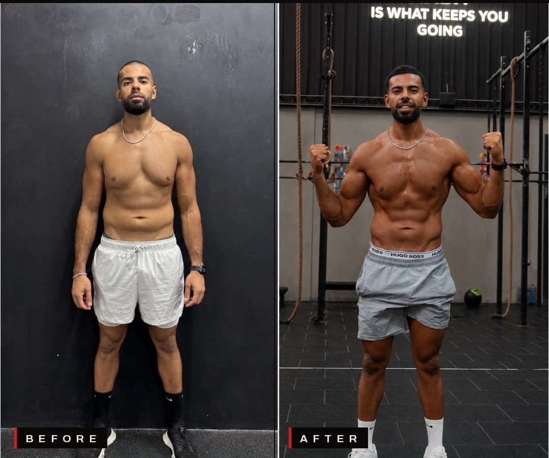 Mustafa S. before and after The Formula programme